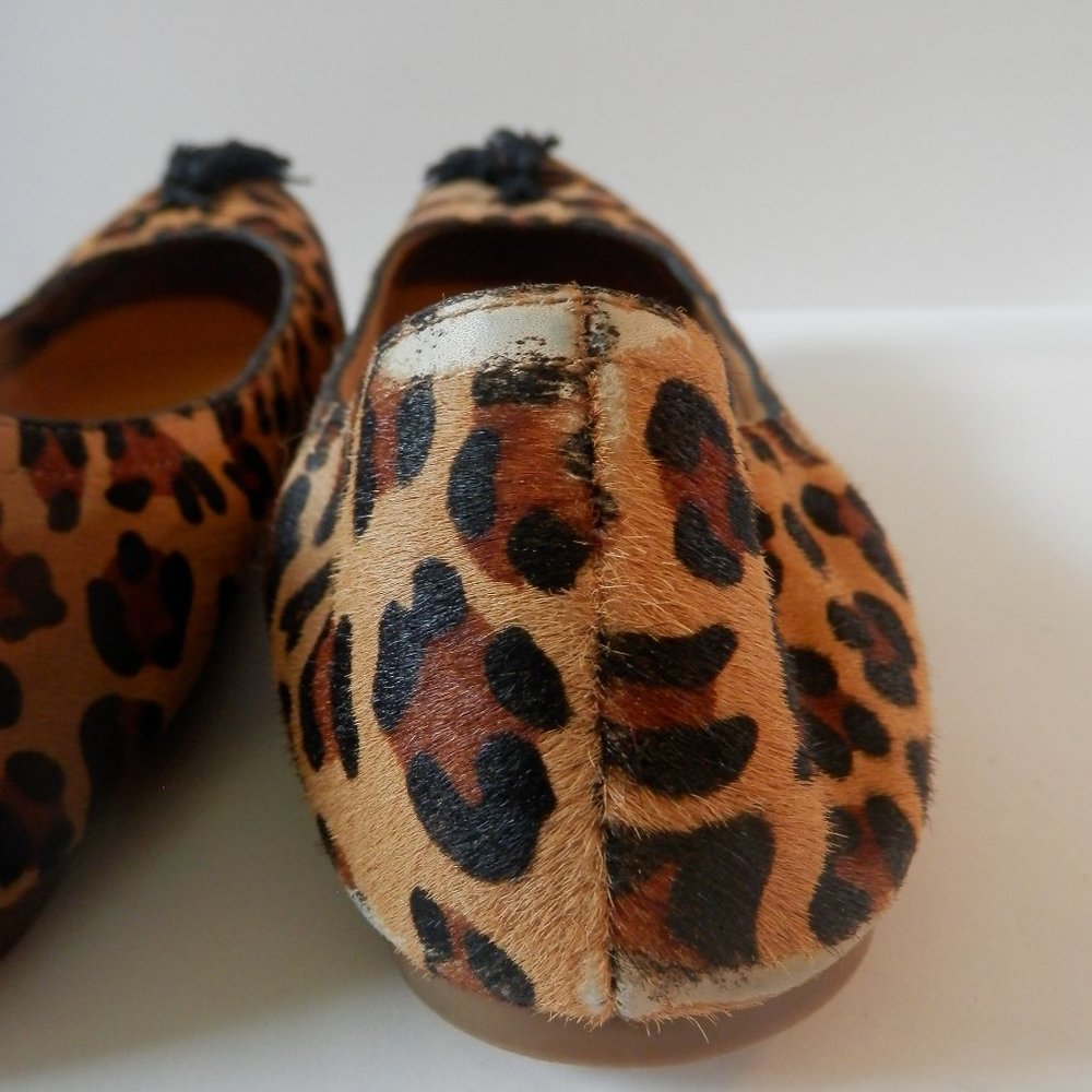J.Crew Calf Hair Cheetah Print Ballerina Flats - Picture 12 of 12